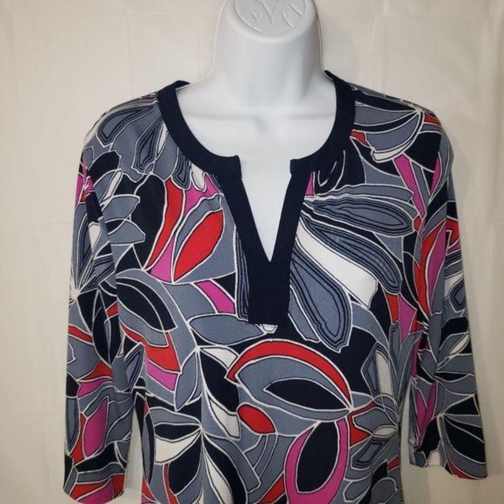 Banana Republic Blue Tunic dress floral Small - Picture 2 of 8